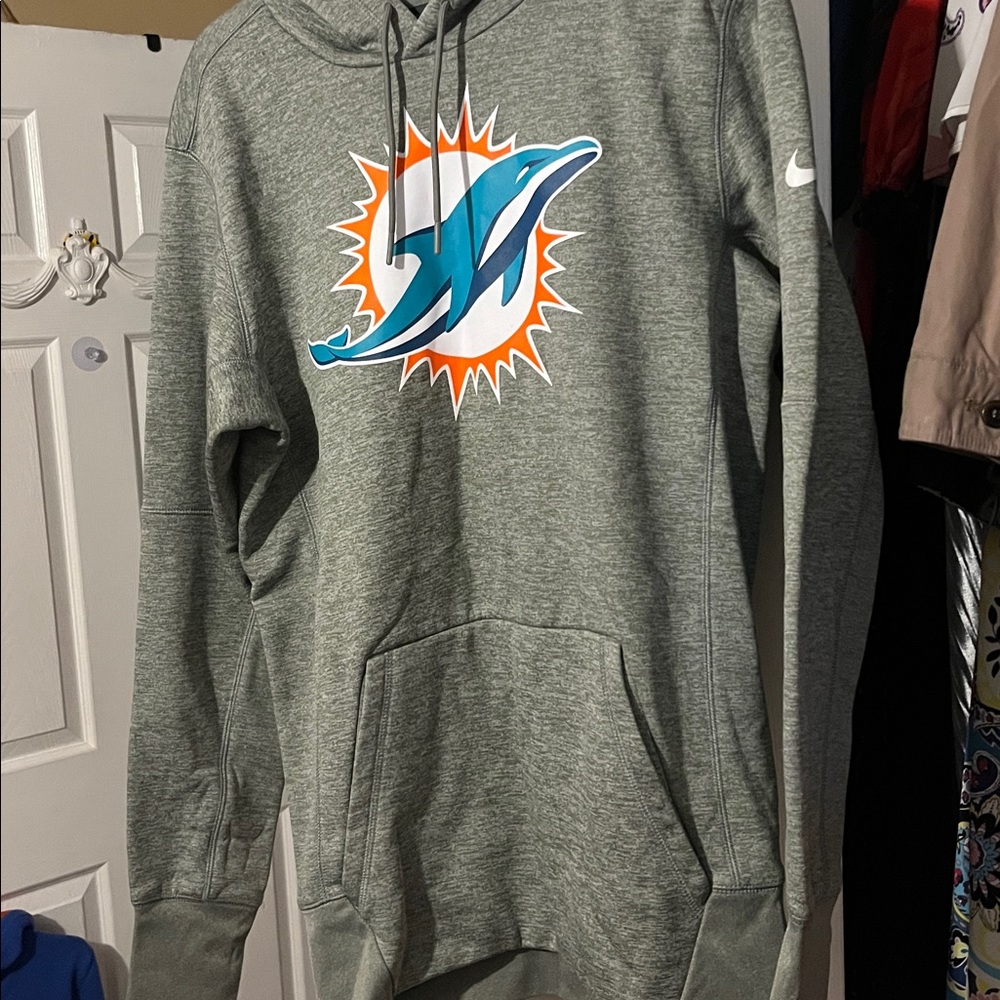 Nike Miami Dolphins Gray Hoodie